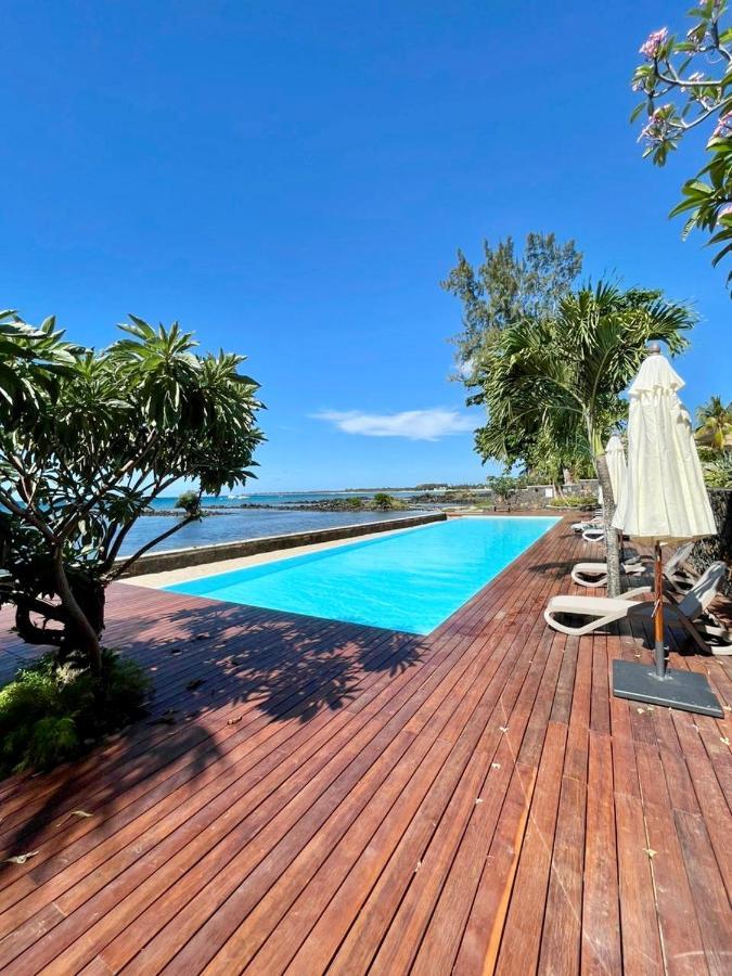 Luxury Beach House With Spectacular Sea View And Pool Daire Trou aux Biches Dış mekan fotoğraf